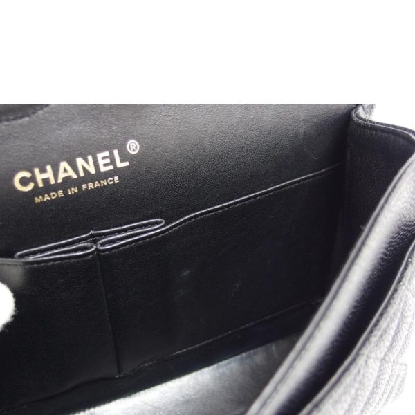 17333 7 Chanel Matelasse Caviar Chain Shoulder Bag Black