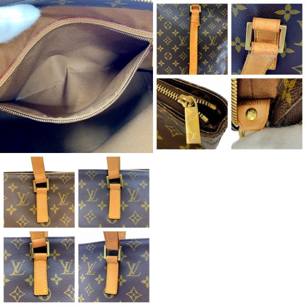 173434 10 c Louis Vuitton Monogram Cabamezzo Tote Bag Brown