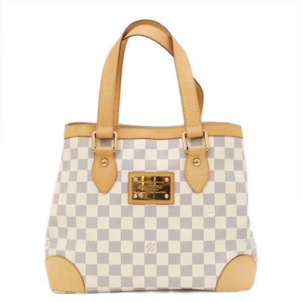 17364 1 Louis Vuitton Hampstead PM Bag Damier Azur White