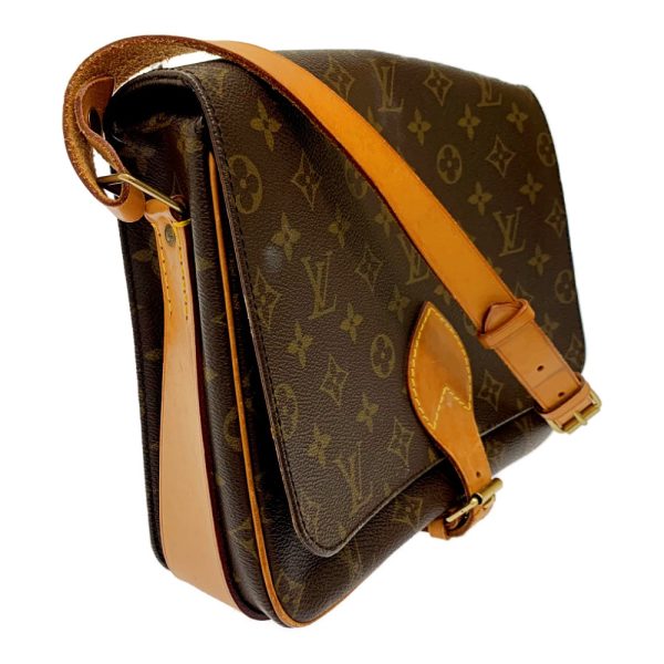 173758 2 Louis Vuitton Monogram Cartesier GM Shoulder Bag Brown