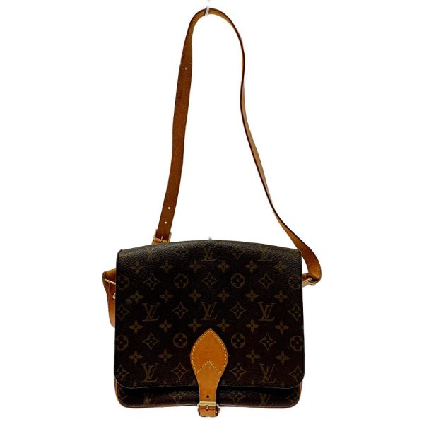 173758 6 Louis Vuitton Monogram Cartesier GM Shoulder Bag Brown