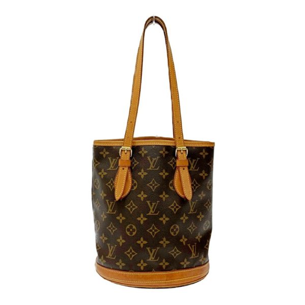 173759 1 Louis Vuitton Monogram Bucket PM Handbag Brown