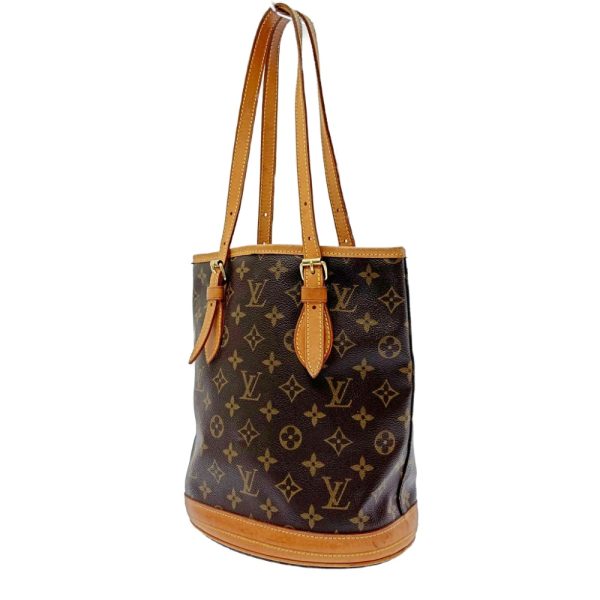 173759 2 Louis Vuitton Monogram Bucket PM Handbag Brown