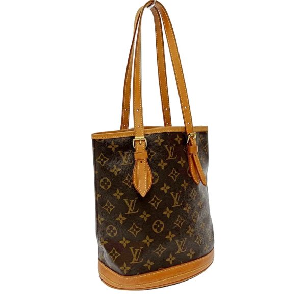 173759 3 Louis Vuitton Monogram Bucket PM Handbag Brown