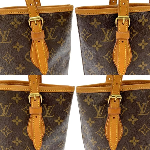 173759 5 Louis Vuitton Monogram Bucket PM Handbag Brown