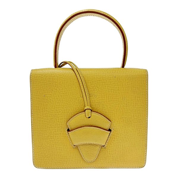 174255 1 Loewe Leather Barcelona 2 Way Handbag Yellow