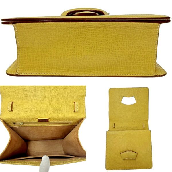 174255 8 Loewe Leather Barcelona 2 Way Handbag Yellow