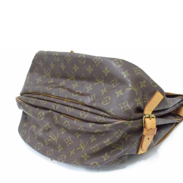 17435 3 Louis Vuitton Saumur Monogram Handbag Brown