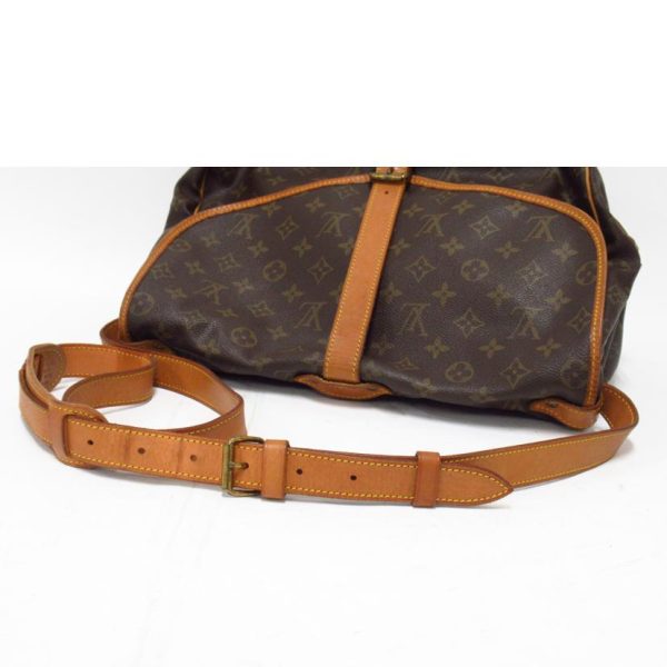 17435 4 Louis Vuitton Saumur Monogram Handbag Brown