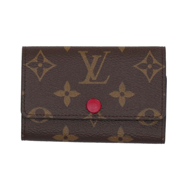 17463 1 Louis Vuitton Multicle Monogram Wallet Fuchsia Pink