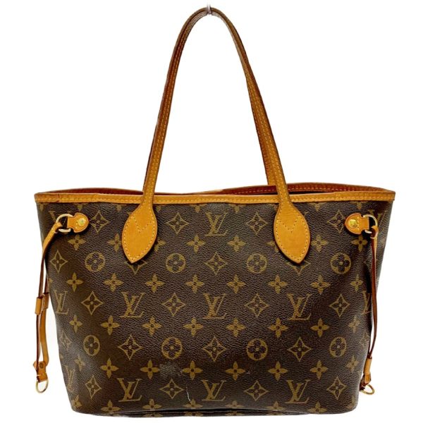 175145 1 Louis Vuitton Monogram Neverfull PM Shoulder Bag Brown