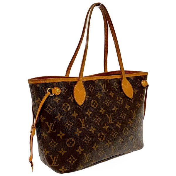 175145 2 Louis Vuitton Monogram Neverfull PM Shoulder Bag Brown