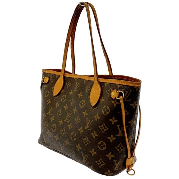 175145 3 Louis Vuitton Monogram Neverfull PM Shoulder Bag Brown