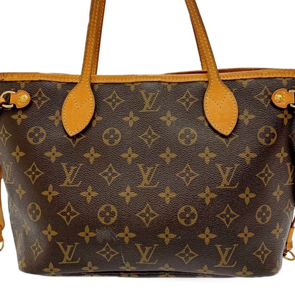 175145 4 Louis Vuitton Monogram Neverfull PM Shoulder Bag Brown