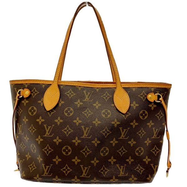 175145 5 Louis Vuitton Monogram Neverfull PM Shoulder Bag Brown