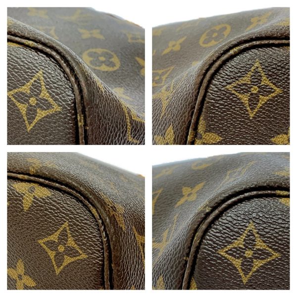 175145 7 Louis Vuitton Monogram Neverfull PM Shoulder Bag Brown