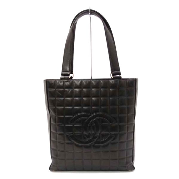 17517 1 Chanel Chocolate Bar Tote Bag Black