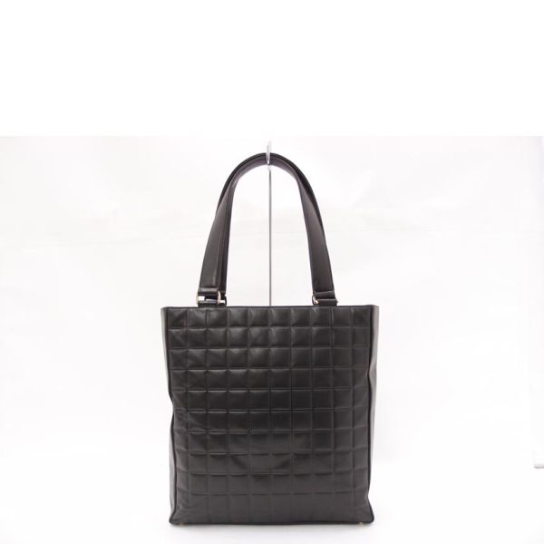 17517 2 Chanel Chocolate Bar Tote Bag Black