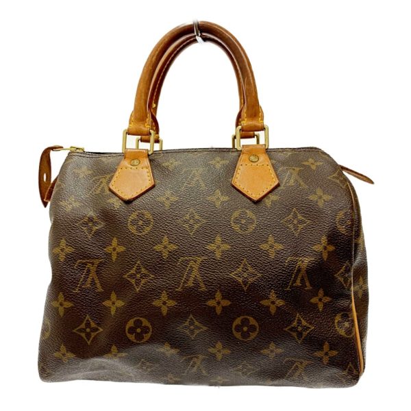 175200 1 Louis Vuitton Monogram Speedy 25 Boston Bag Brown