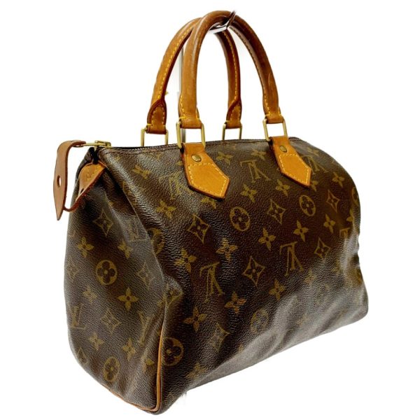 175200 2 Louis Vuitton Monogram Speedy 25 Boston Bag Brown