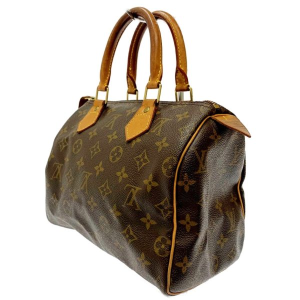 175200 3 Louis Vuitton Monogram Speedy 25 Boston Bag Brown