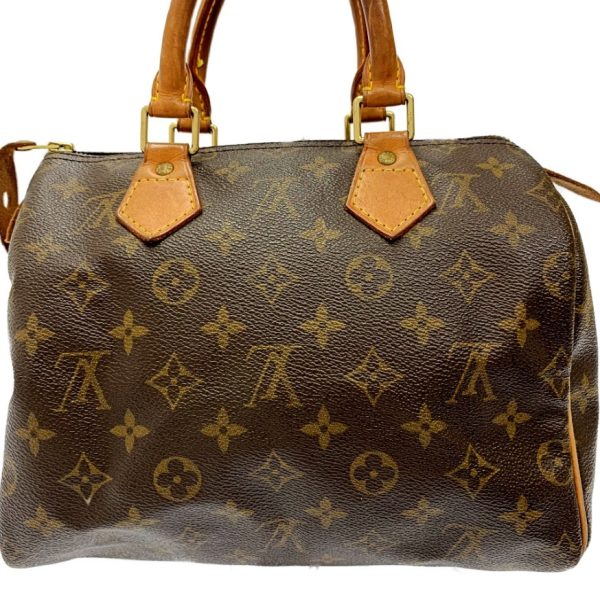 175200 4 Louis Vuitton Monogram Speedy 25 Boston Bag Brown