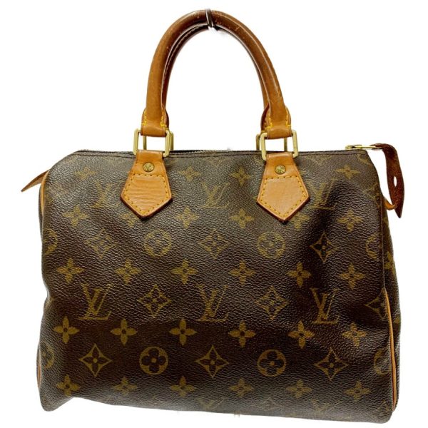 175200 5 Louis Vuitton Monogram Speedy 25 Boston Bag Brown