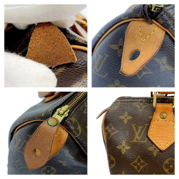 175200 8 Louis Vuitton Monogram Speedy 25 Boston Bag Brown