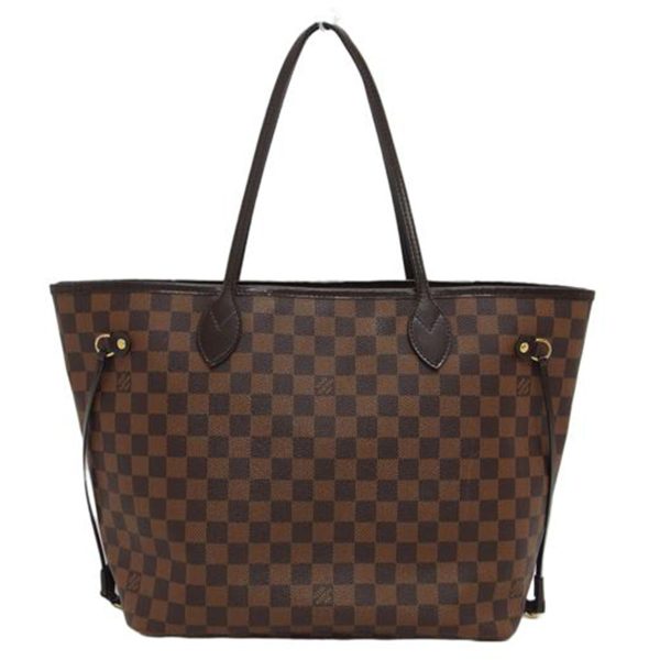 17524 1 Louis Vuitton Neverfull MM Bag Damier Ebene Brown