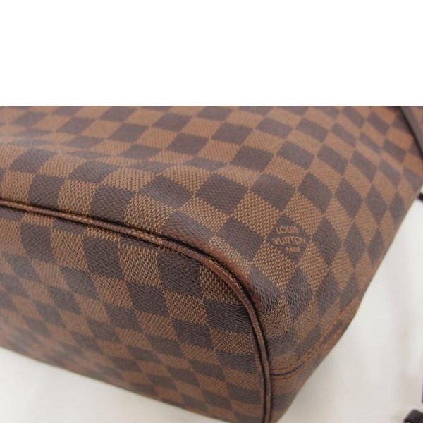 17524 10 Louis Vuitton Neverfull MM Bag Damier Ebene Brown