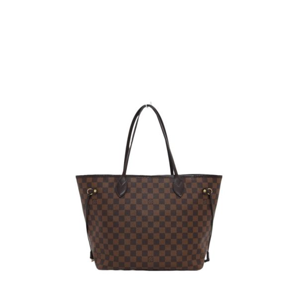 17524 2 Louis Vuitton Neverfull MM Bag Damier Ebene Brown