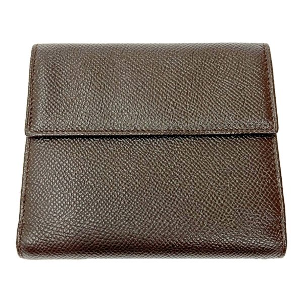 175253 5 Bvlgari Grain Leather Bifold Wallet Brown