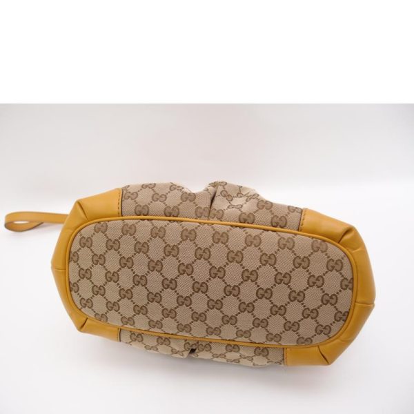 17526 3 Gucci Sookie GG Canvas 2Way Handbag Yellow