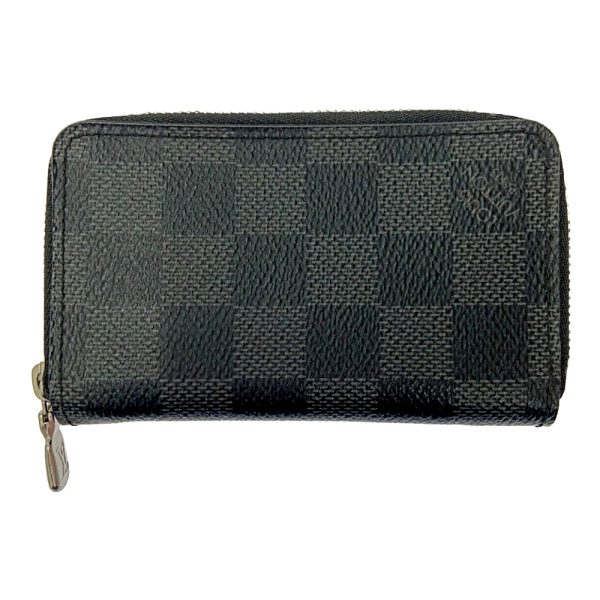 175277 1 Louis Vuitton Damier Graphite Zippy Coin Purse Black