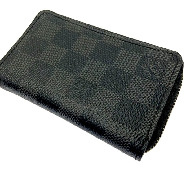 175277 2 Louis Vuitton Damier Graphite Zippy Coin Purse Black