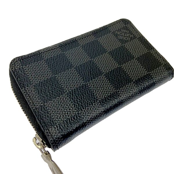 175277 3 Louis Vuitton Damier Graphite Zippy Coin Purse Black