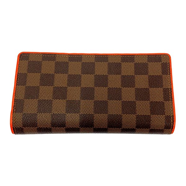 175389 5 Louis Vuitton Damier Portefeuille Brother Long Wallet Brown