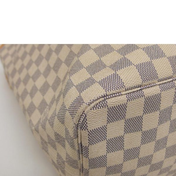 17579 9 Louis Vuitton Neverfull GM Bag Damier Azur White