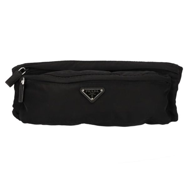 17609 1 Prada Nylon Waist Pouch Noir