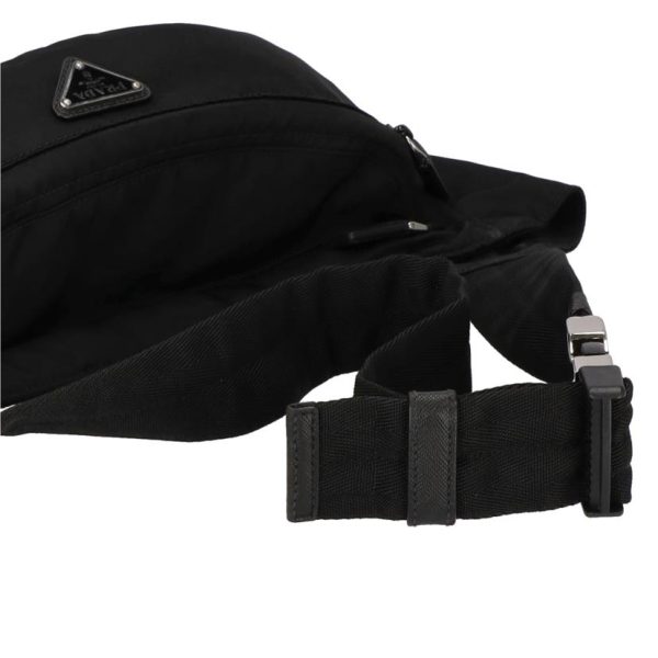 17609 6 Prada Nylon Waist Pouch Noir