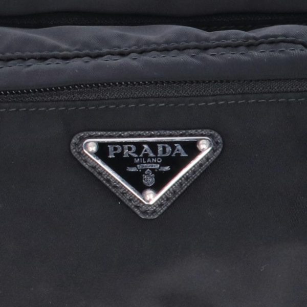 17609 9 Prada Nylon Waist Pouch Noir