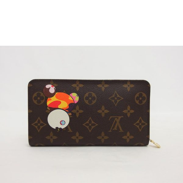 17616 2 Louis Vuitton Portomone Gip Wallet Monogram Panda Brown