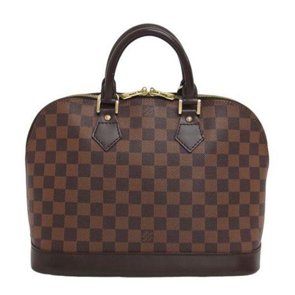 17623 1 Louis Vuitton Alma Bag Damier Ebene Brown