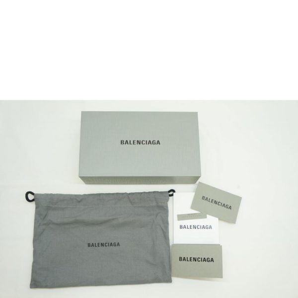 17647 6 Balenciaga Round Zip Wallet Black