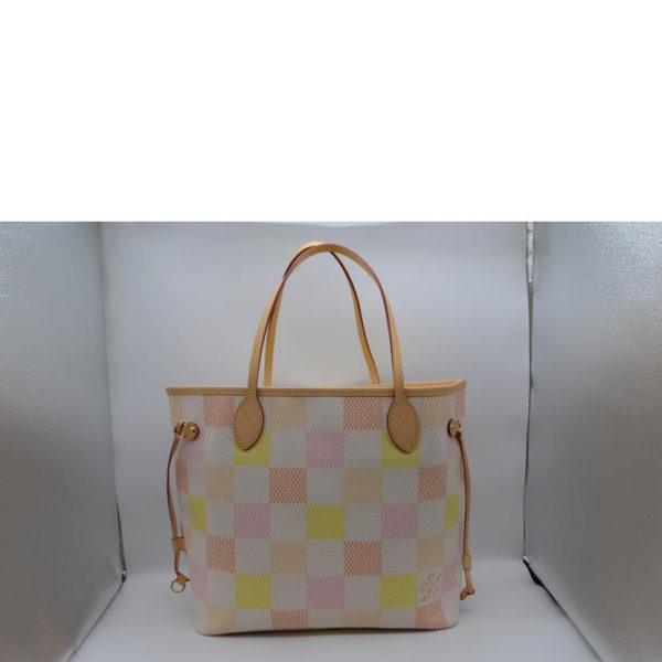 17687 2 Louis Vuitton Neverfull Damier Tote Bag Brown