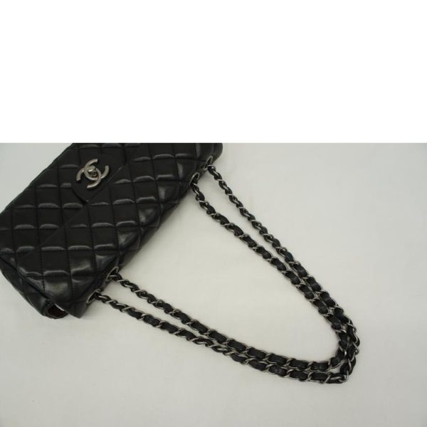 17717 4 Chanel Matelasse Lambskin Chain Shoulder Black