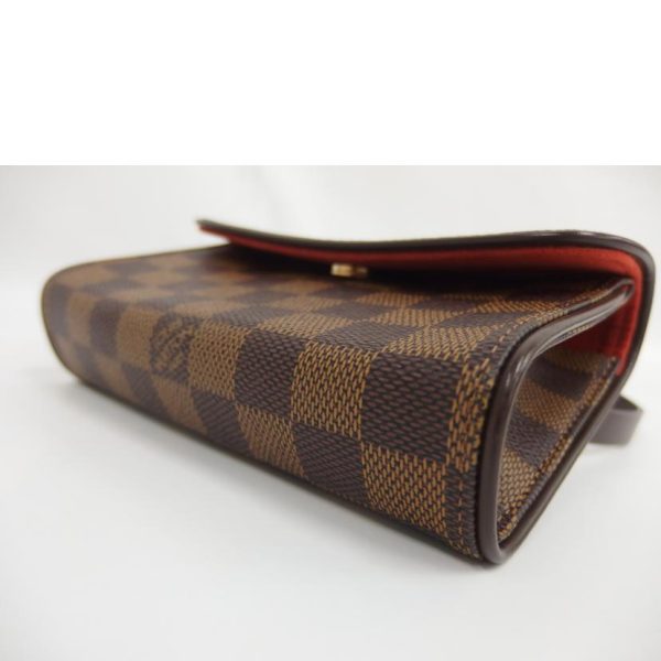 17750 3 Louis Vuitton Pochette Florentine Bag Damier Ebene Brown