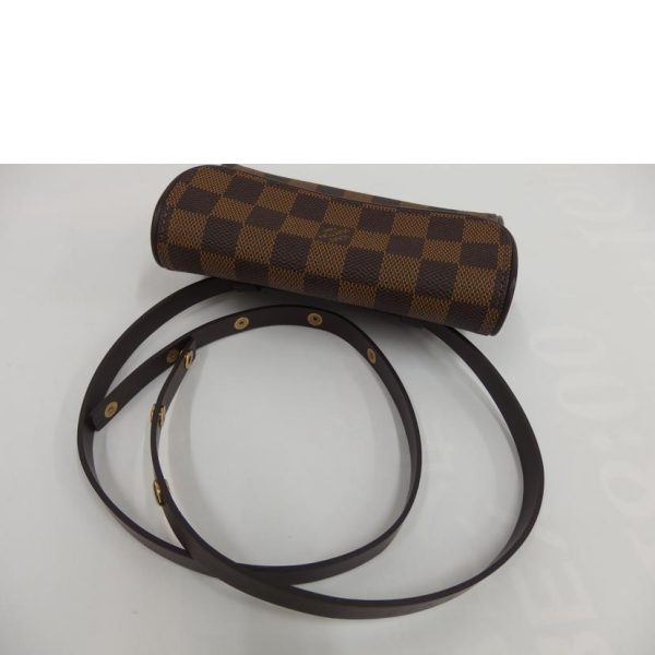 17750 4 Louis Vuitton Pochette Florentine Bag Damier Ebene Brown