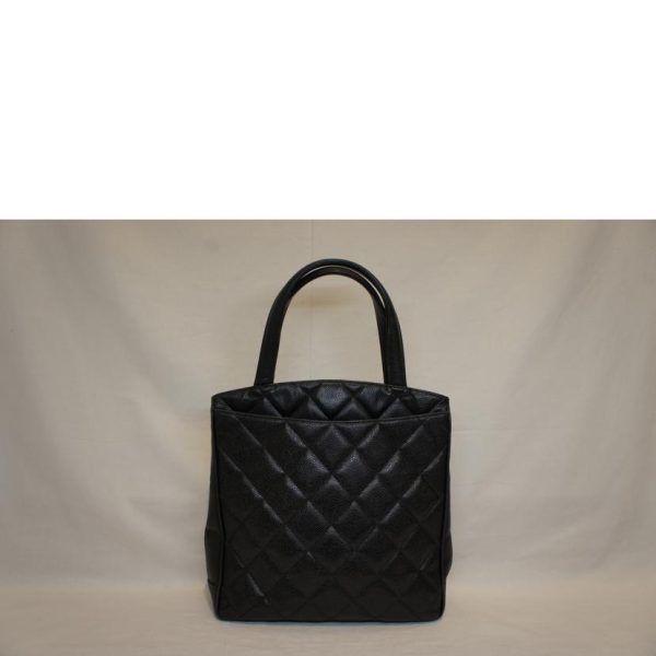 17755 2 Chanel Deca Coco Mark Caviar Skin Handbag