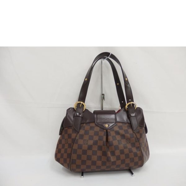 17760 2 Louis Vuitton Sistine PM Bag Damier Ebene Brown